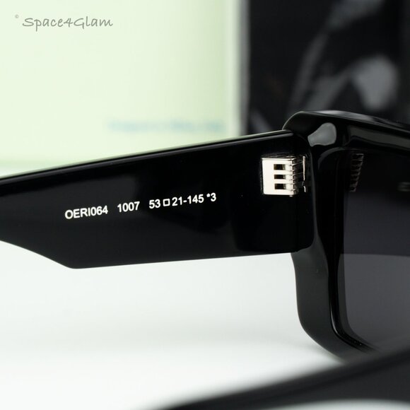 Off-White Women Sunglasses Black Grey Cat Eye OERI064 SAVANNAH 1007 BRAND NEW main image 5
